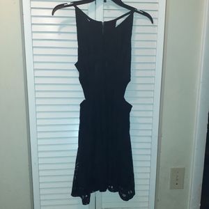 Material girl lace black dress